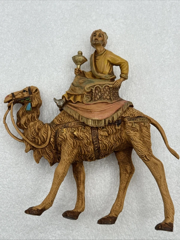 Belén vintage 1983 Fontanini Depose Italia 3 Reyes Magos en camellos Foto 2 de 4