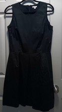 Gap Designed & Crafted Black Sleeveless Dress with Pockets Size 6 EUC
