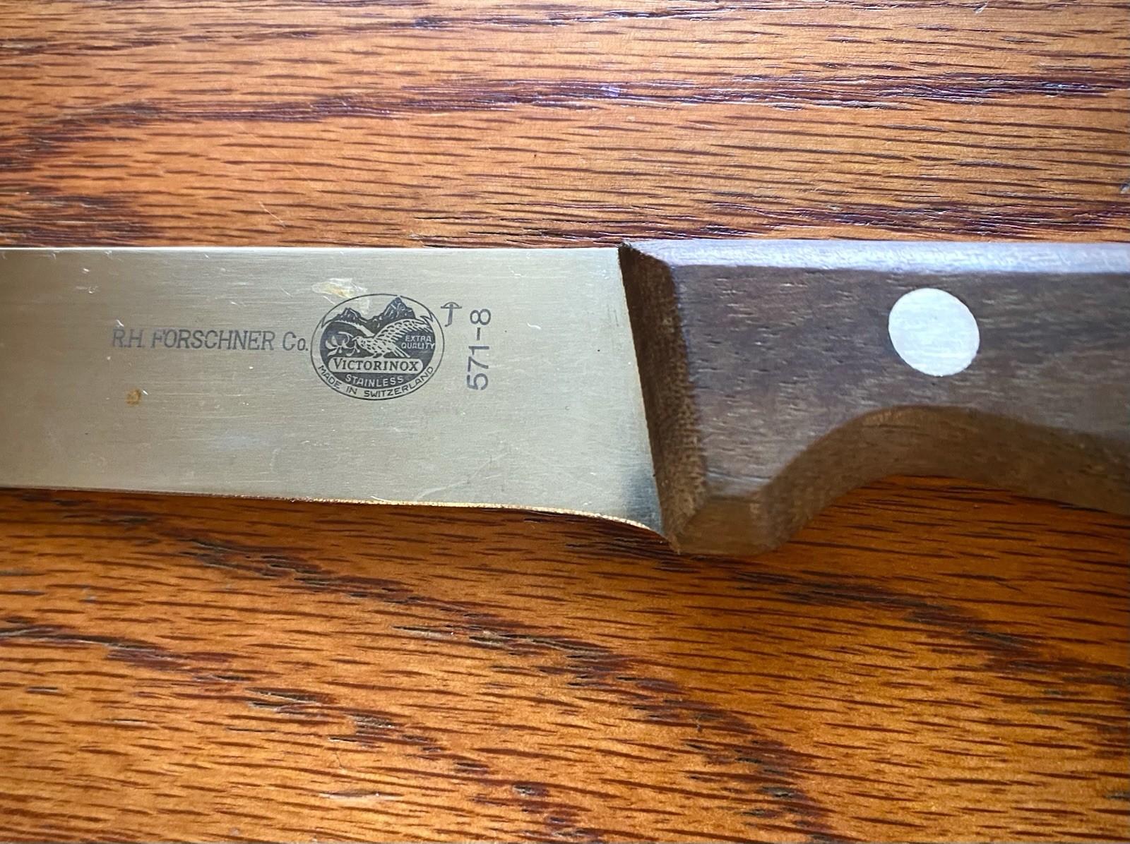 RH FORSCHNER VICTORINOX UTILITY KNIFE #571-8 AT 12”inches Overall 7”in  Blade