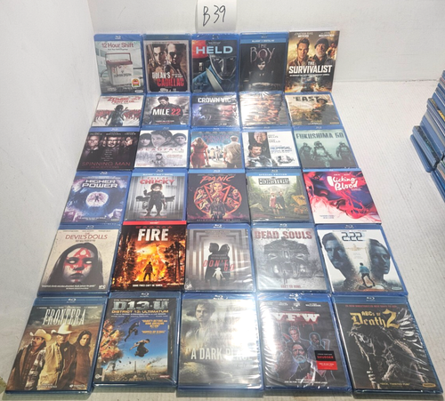 30 Wholesale Blu-ray Lot - Horror/Thriller/Gore/Scary Movies - Brand New, B39