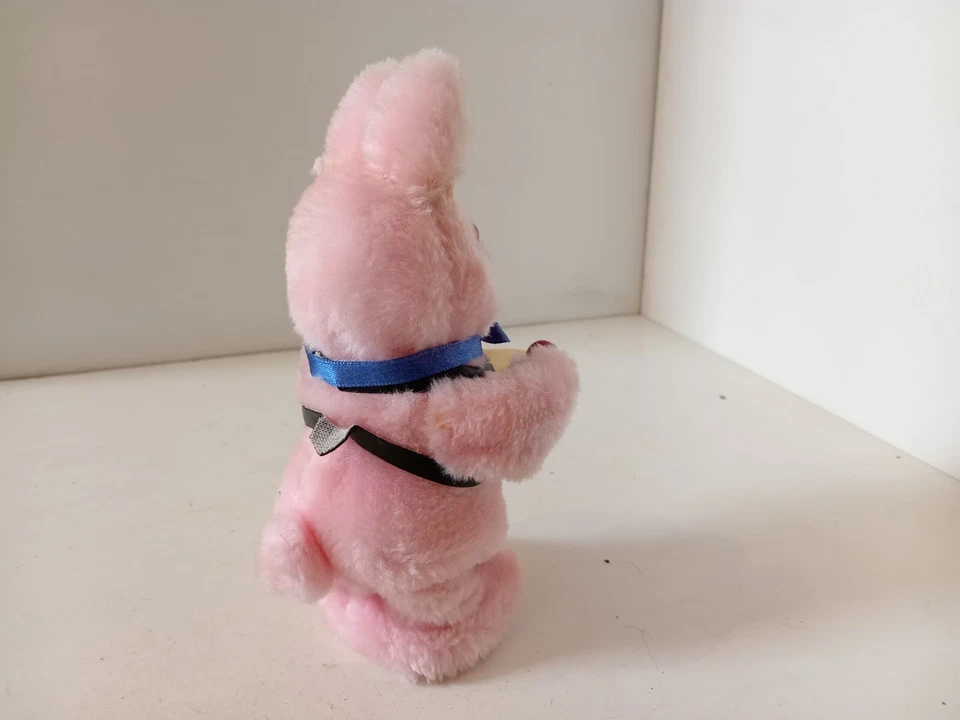 Duracell Lapin peluche rose avec baguettes et tambour 1/6 Les photos font la des - Photo 3/4