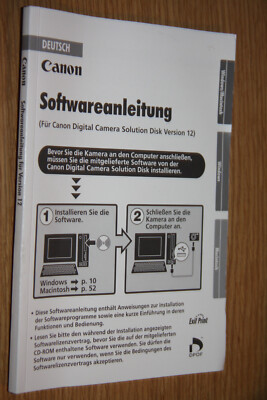 Software-Anleitung Canon für Canon Digital Camera Solution Disk (Version 12)