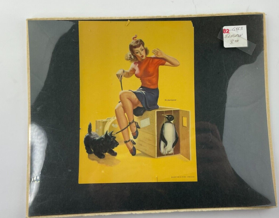 Gil Elvgren Louis F. Dow Litho Print 1944 Pin Ups What's Cooking