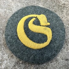 ORIGINAL WWII WW2 German Army Motor Transport Trade Patch - Hand Embroidered