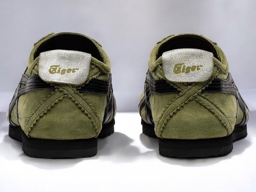 Onitsuka Tiger MEXICO 66 DELUXE HECHO EN NIPÓN 1181A507 202 Auténtico VERDE NEGRO - Imagen 6 de 9