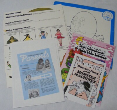 Vintage The Humpty Dumpty Club Educational Set Bundle Pack ''Monsters'' 1977