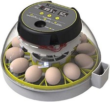 12 Egg Incubator W/ Humidity Display Egg Candler Automatic for Hatching Chickens