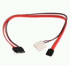 Monoprice 7639 16 in. Slim SATA to SATA Data and Power Combo Cable Wire Harness