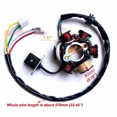 Full Electric Start Engine Wiring Harness Loom GY6 125 150cc Quad Bike ATV Buggy - Foto 13