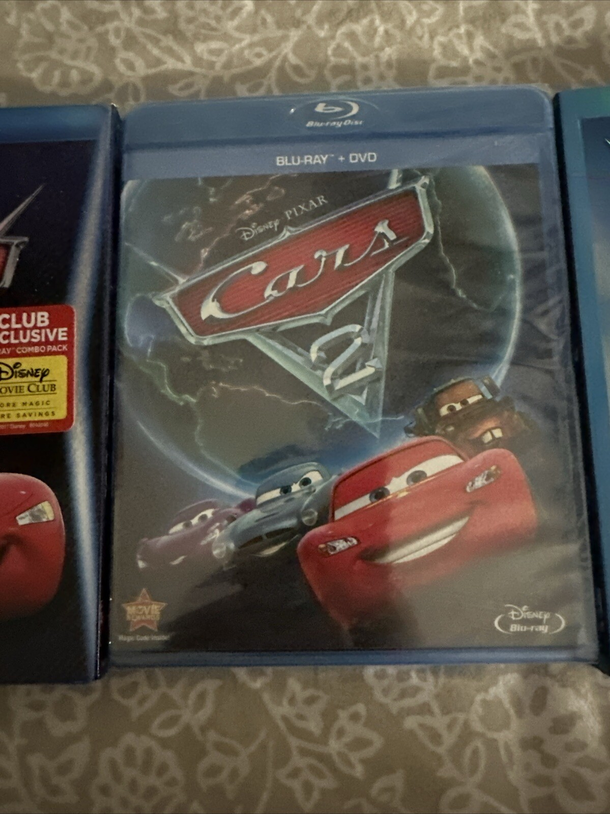 CARS Trilogy 1-3 Blu-ray LOT 1 (Blu-ray) 2 (Blu-ray/DVD) 3 (2-Disc ...