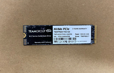 TEAMGROUP 1TB NVMe M.2 2280 80mm SSD TM8FP6001T0C120 MP33 | eBay