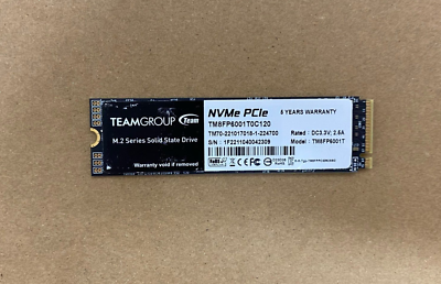 【M.2 SSD 1TB】新品未使用：Team M.2 2280 NVMe Amazon | Team M.2 2280 NVMe SSD 1TB PCIe Gen3x4 MP33シリーズ