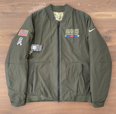 Nike New York Giants Salute to Service Reversible Bomber Jacket
