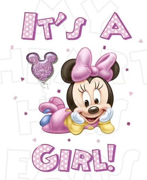 "Biberón de ducha para bebé niño centro de mesa Minnie Mouse hecho a mano de 11"" 🎀🍼" Foto 2 de 2