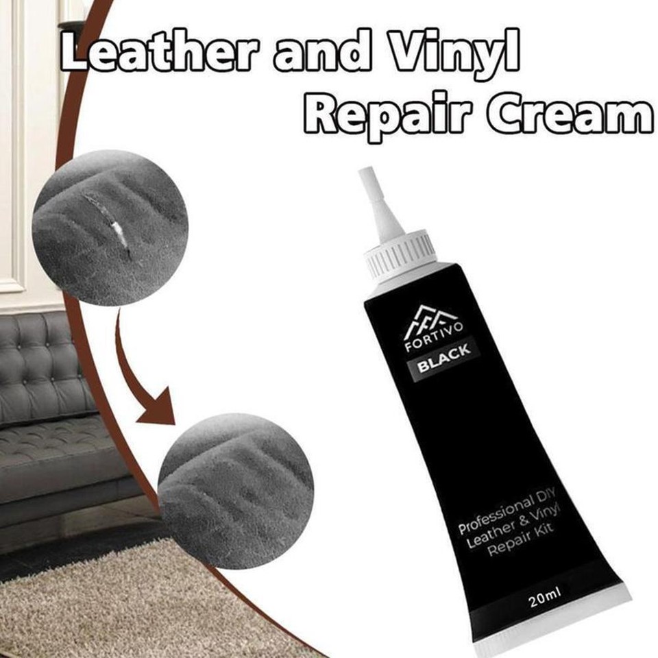 20ml Black White Leather and Vinyl Repair Kit Furniture AU Sofa Car