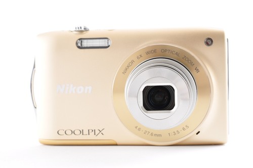 Nikon Coolpix S3300 Gold Near Mint Compact Digital Camera Y1523 - Afbeelding 3 van 19