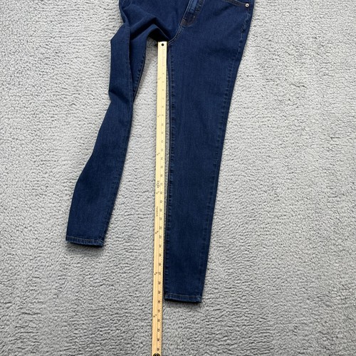 DU/ER Performance Denim High Rise Skinny Jeans Womens 27x31 Dark Stone Stretchy - Picture 11 of 17