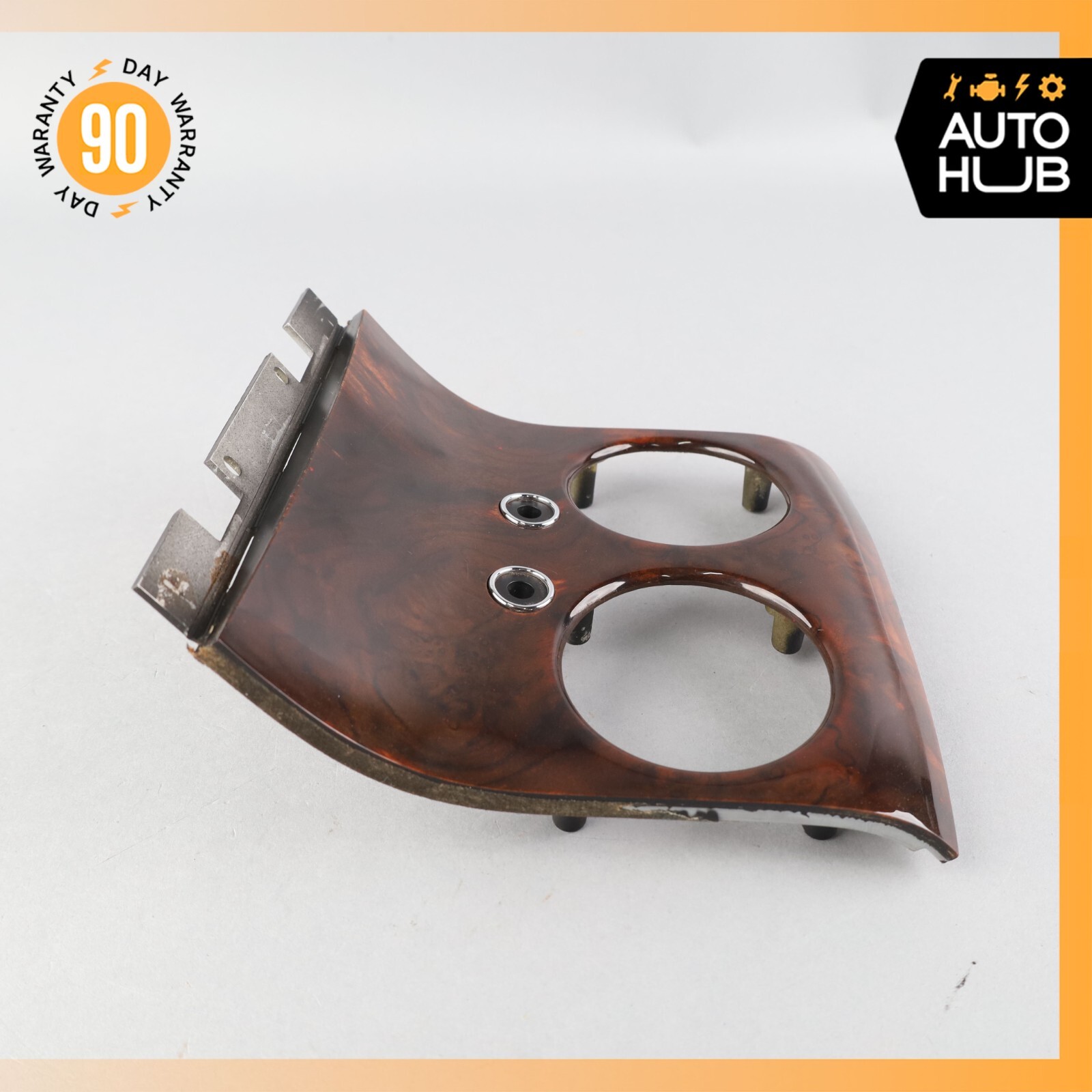 03-17 Bentley Continental GT Rear Center Console A/C Air Vent Trim Wood OEM