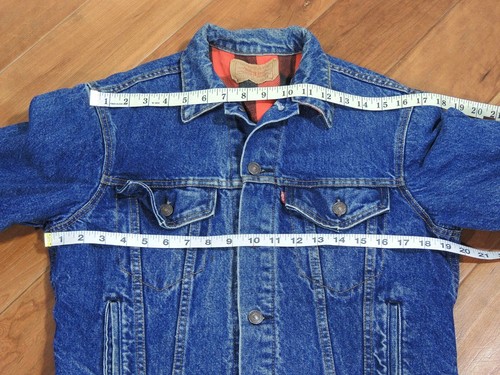 Vintage Levis Plaid Flannel Lined Denim 