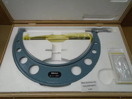 Mitutoyo Japan 103-225 Outside 10-11 Micrometer  .0001 Ratchet Thimble  Std J314