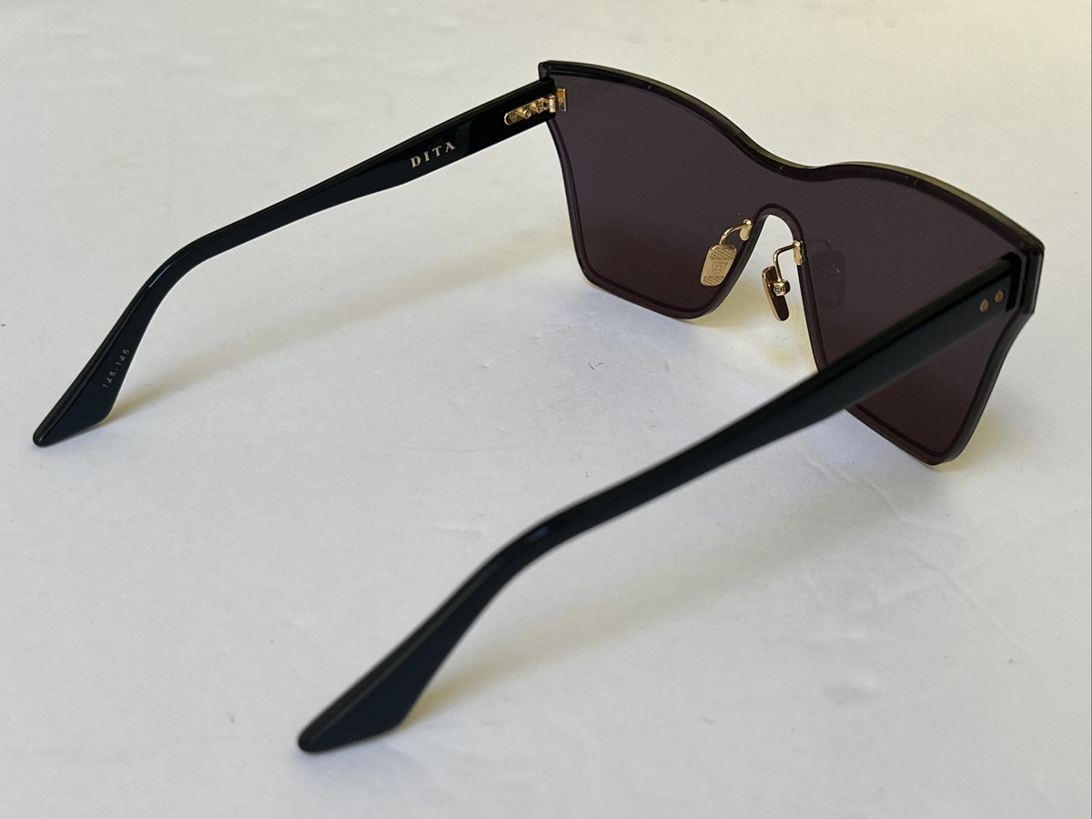New DITA SILICA DTS508-145-03 Sunglasses Yellow Gold Black 145-145