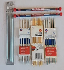6 Pkgs Double Pointed Aluminum Knitting Needles Perfection Points Boye