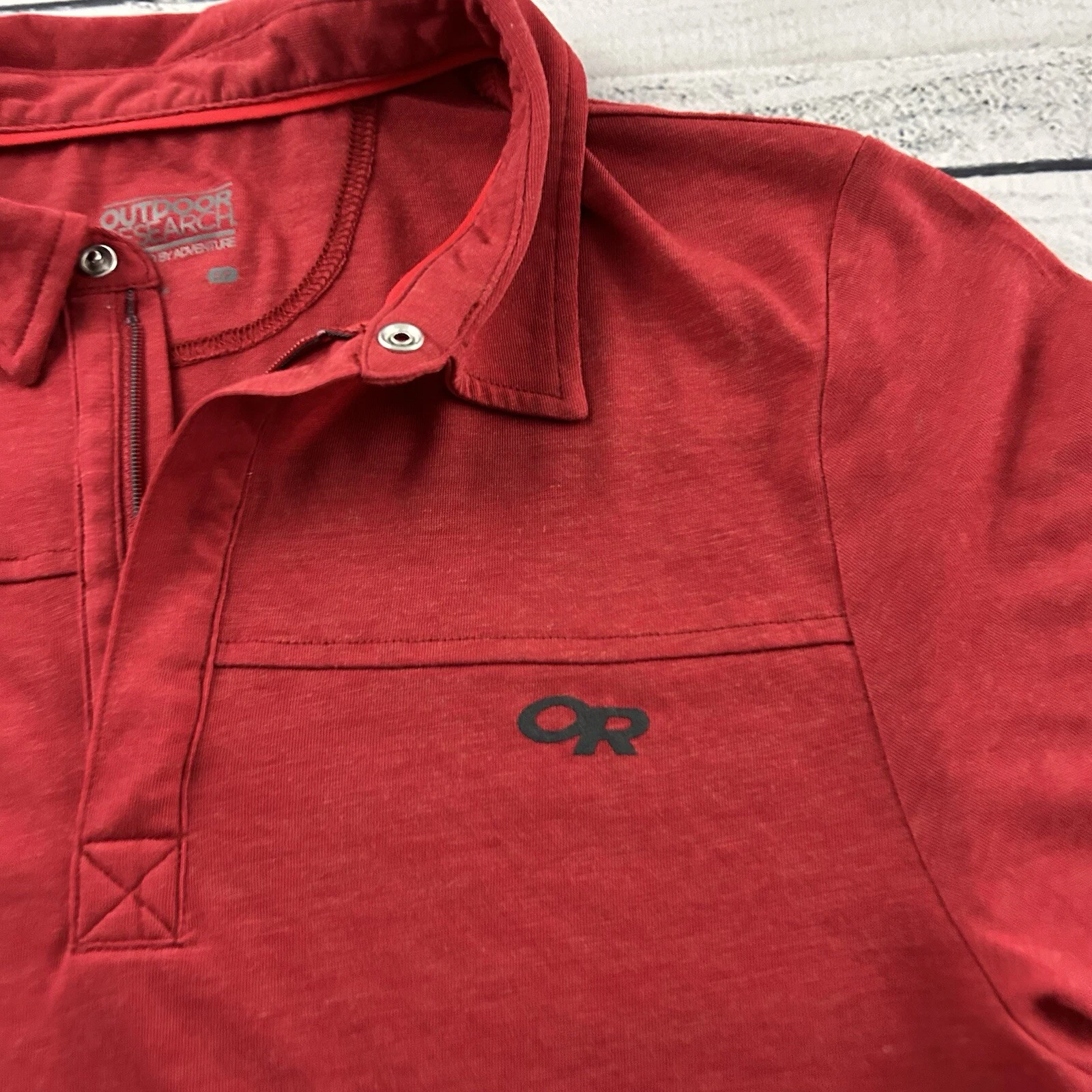 outdoor-research short sleeve 1/4 zip shirt