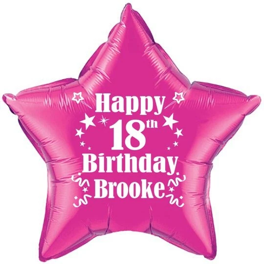 Birthday Balloon Personalised foil party decoration ANY NAME & AGE