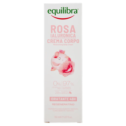 Equilibra Rosa Ialuronica Crema Corpo Idratante 150ml