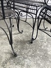 Vintage French iron patio table and 4 chairs MCM Designer — photo 10