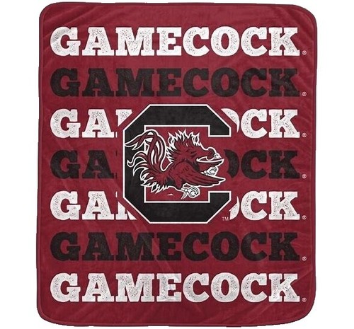 NCAA South Carolina Fighting Gamecocks Baby-Decke – Gewebte Jacquard-Decke, 36 X 116,8 Cm