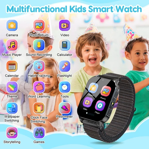 Kids Smart Watch Age 3-12 with 30 Games Video Camera Music Player Birthday Gifts - Picture 7 of 47