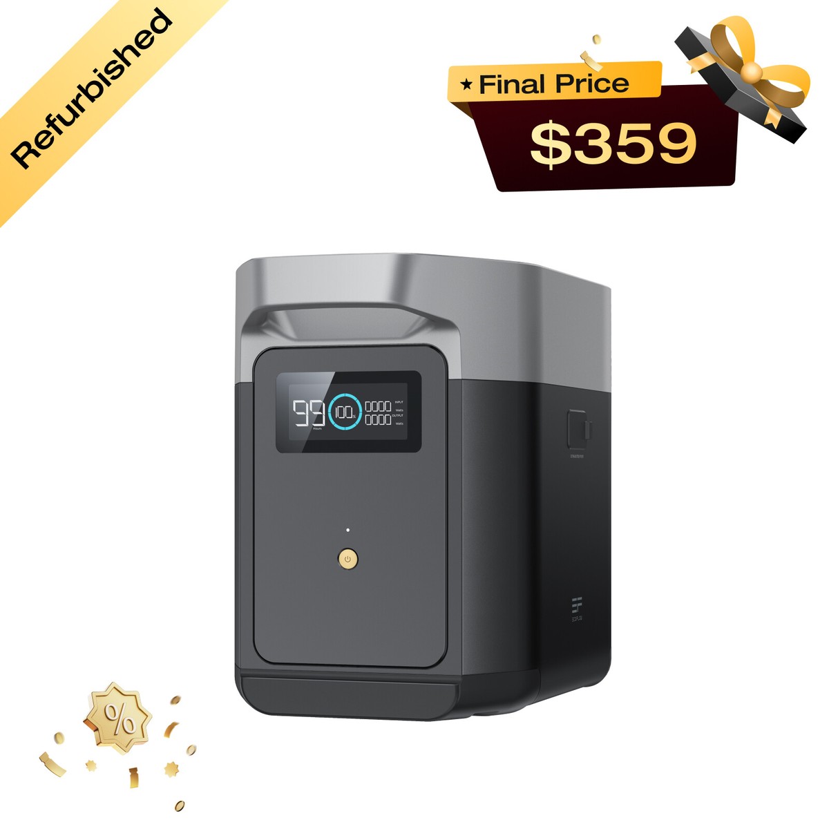 EcoFlow DELTA 2 Smart Generator Extra Battery 1024Wh EcoFlow DELTA 2 Smart Generator Extra Battery 1024Wh