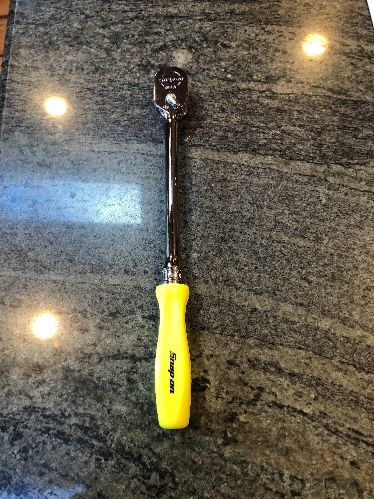 Snap On fhld80 3/8 drive dual 80 long hard grip ratchet hi viz