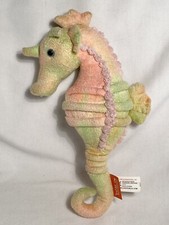 2017 Wild Republic 10 Sea Horse Colorful Pastels Plush Ocean Life