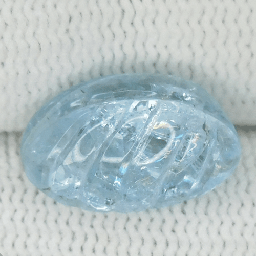 Hermosa aguamarina natural "azul cielo" tallada de lujo de 6,58 quilates de la India...!!!! - Imagen 1 de 2