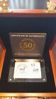 2017 50th Anniversary S Africa Krugerrand 3 Oz Silver Bar and Coin. Mint Box