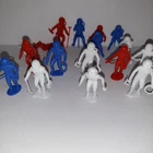 MPC MARX Vintage Astronauts Space Men Mini Plastic x17 Red White & Blue Lot 2