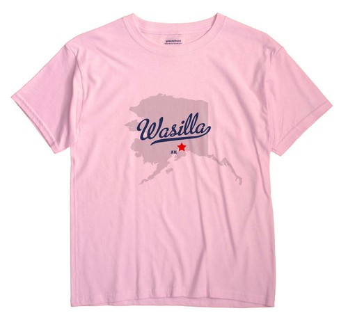 Wasilla Alaska AK T-Shirt MAP - Picture 5 of 6