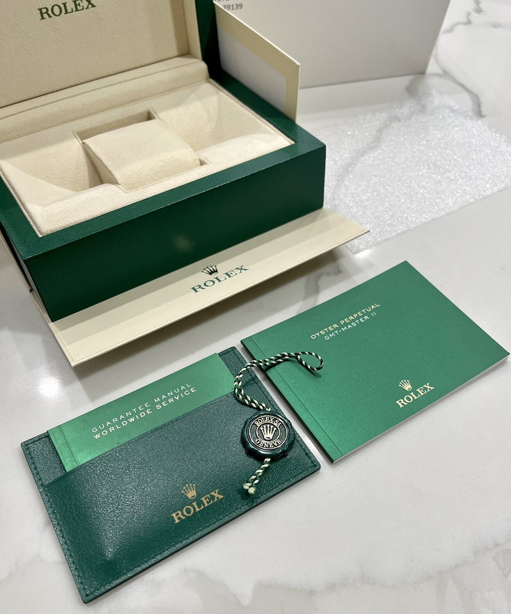 Authentic ROLEX GMT MASTER II Watch Box FULL SET Booklet Authentic ROLEX GMT MASTER II Watch Box FULL SET Booklet