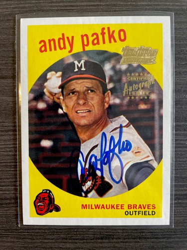 Andy Pafko 2001 Topps Team Legends SP Auto Card🔥 - Picture 1 of 2