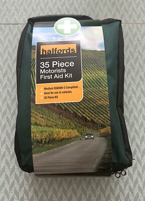 Halfords 35 teiliges Autofahrer Erste Hilfe Set Neu