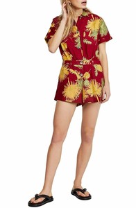Free People Malibu Romper Maroon Xs Ebay