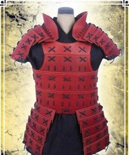 Details about Samurai Armor with Pauldrons - Leather Armor for LARP and Cosplay