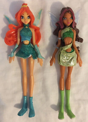 Winx club - lot of 2 Italian kids perfect ultra rare Bloom Aisha Layla Ital