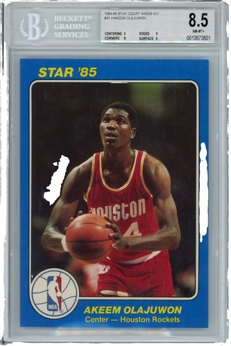 1984-85 Star #237 Hakeem Olajuwon BGS 7 Rookie RC | eBay
