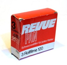 3 Rollfilme 120 Revue Pan 20 Din 80 Asa 8 Photos au Format 6 x 9 cm 