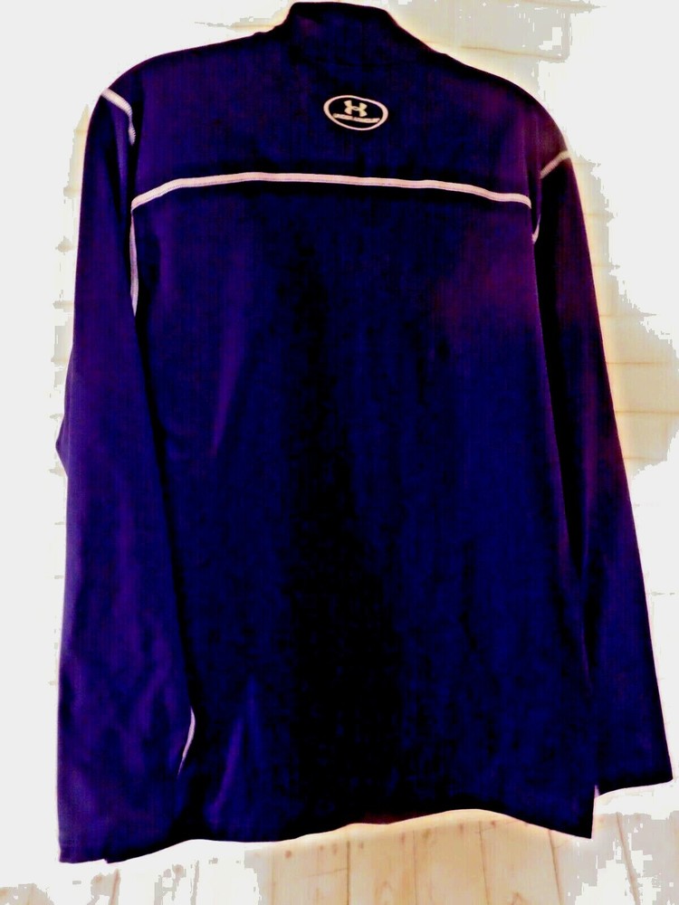 Under Armour Pullover Size Men's M (Ladies S) Navy Blue Fitted Unisex Coldgear