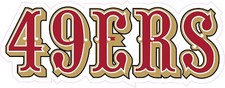 San Francisco 49ers Football Vinyl Decal Sticker Car Truck Bumper Tumbler Mug