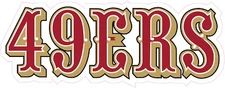 San Francisco 49ers Football Vinyl Decal Sticker Car Truck Bumper Tumbler Mug